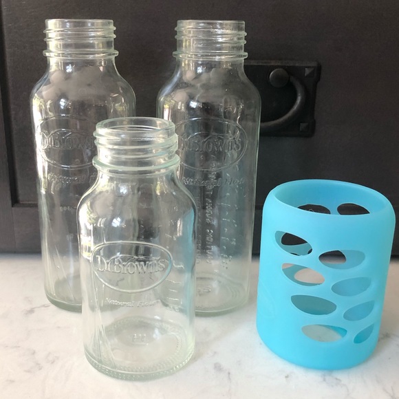 vintage glass baby bottles